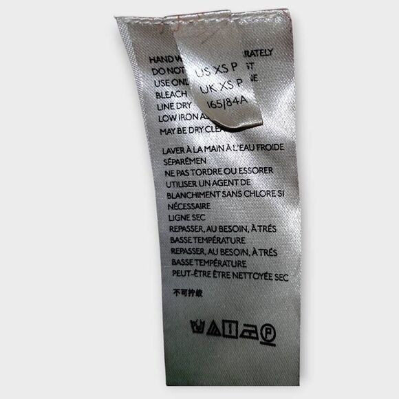 MAEVE Womens Dress Sz XS Semi Sheer‎ Orange Short Sleeve Beachy Swiftie Adrian - Picture 9 of 11